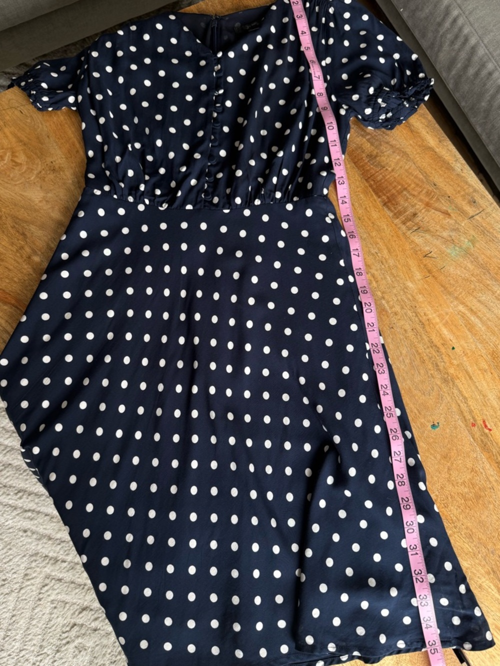 Petite Summer Polka Dot Mini Dress V-Neck Lightweight, J.Crew - Picture 10 of 11